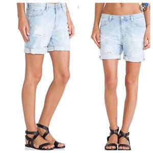 IRO Jeans Abby Distressed Shorts Sz 27